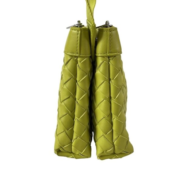 BOTTEGA VENETA Intrecciato Duo Bag - Yellow Green Leather 789-080425 - Picture 4 of 14